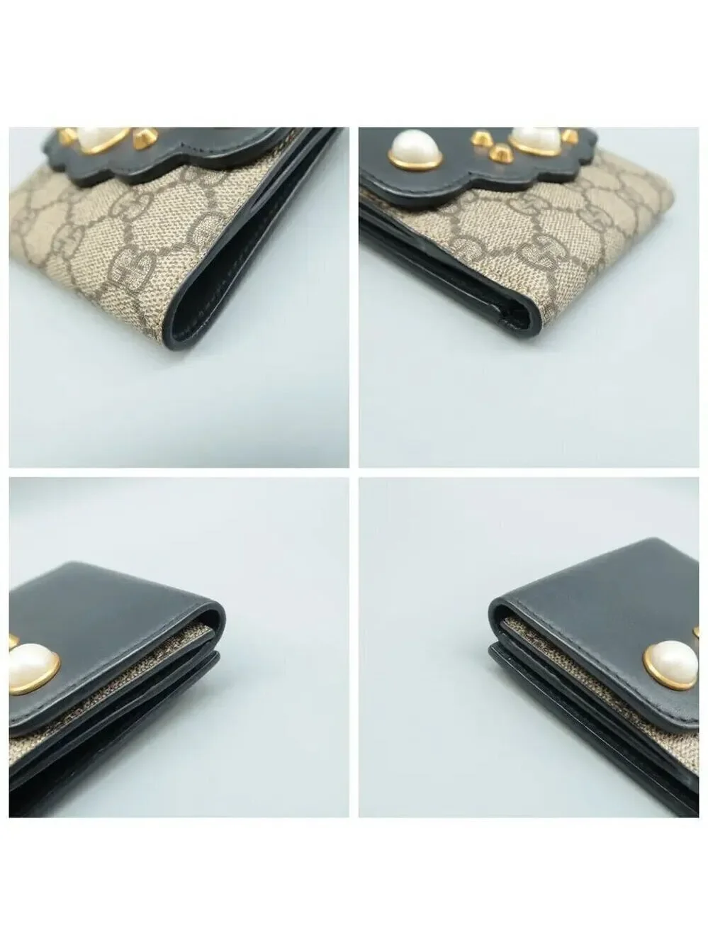 100% Authentic GUCCI Brown Canvas Wallet 120-062324